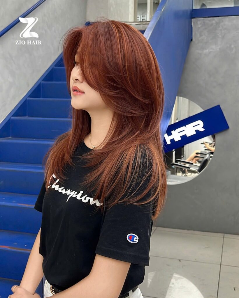 Hush cut uốn phồng chân tóc